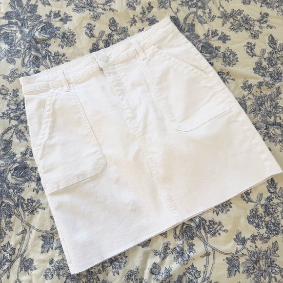 Kut From The Kloth Evereve Skirt Womens 10 Bristol Utility White New - Picture 2 of 9